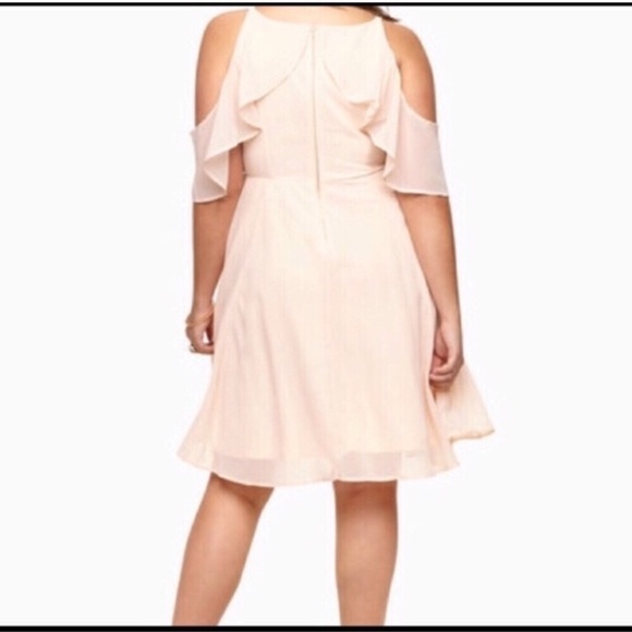 2X Chiffon Flutter Sleeve Dress Loralette/Avenue - Picture 3 of 9